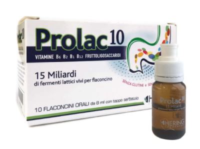 PROLAC10 FERMENTI LATTICI 15 MILIARDI 10 FLACONCINI 8 ML