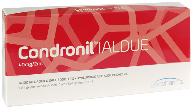 SIRINGA INTRA-ARTICOLARE CONDRONIL IALDUE PRERIEMPITA ACIDOIALURONICO SALE SODICO 40 MG 2 ML