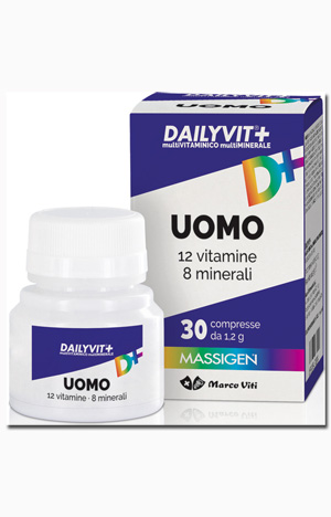 DAILYVIT+ UOMO MULTIVITAMINICO E MULTIMINERALE 30 COMPRESSERIVESTITE