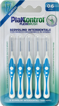 PLAKKONTROL SCOVOLINO INTERDENTALE FLEXI BRUSH06 BLISTER 5 PEZZI