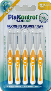 PLAKKONTROL SCOVOLINO INTERDENTALE FLEXI BRUSH07 BLISTER 5 PEZZI