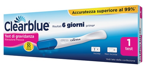 TEST DI GRAVIDANZA CLEARBLUE RILEVAZIONE PRECOCE 1 PEZZO