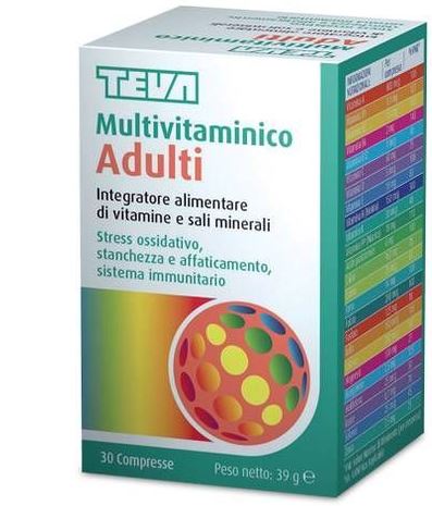 MULTIVITAMINICO ADULTI TEVA 30 COMPRESSE 30 G