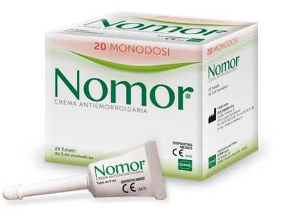 NOMOR CREMA ANTIEMORROIDARIA 20 TUBETTI MONODOSE DA 5 ML