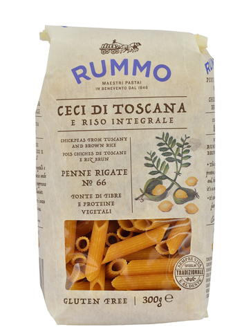 RUMMO PENNE RIGATE N 66 CECI DI TOSCANA E RISO INTEGRALE 300G