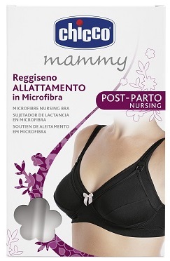 CHICCO MAMMY REGGISENO MICROFIBRA ALLATTAMENTO NERO 3C