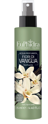 EUPHIDRA ACQUA PROFUMATA VANIGLIA IN FLACONE CON ETICHETTA POMPA SPRAY