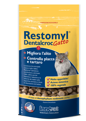 RESTOMYL DENTALCROC GATTO BUSTA 60 G