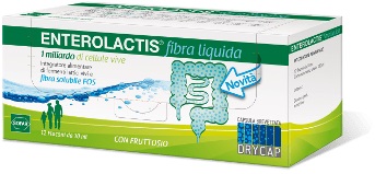 ENTEROLACTIS FIBRA LIQUIDA 12 FLACONCINI DA 10 ML