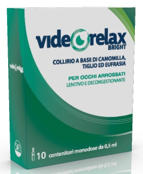 COLLIRIO LENITIVO DECONGESTIONANTE VIDEORELAX BRIGHT MONODOSE 0,5 ML 10 PEZZI