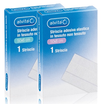 GARZA ALVITA IN TESSUTO NON TESSUTO ESTENSIBILE BIANCO 50X8CM