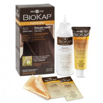 BIOKAP NUTRICOLOR 5,0 CASTANO CHIARO TINTA TUBO + FLACONE