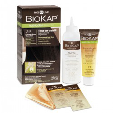 BIOKAP NUTRICOLOR DELICATO 2,9 CASTANO SCURO CIOCCOLATO TINTA TUBO + FLACONE