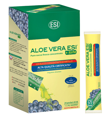 ESI ALOE VERA SUCCO + FORTE MIRTILLO 24 POCKET DRINK