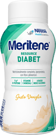 MERITENE RESOURCE DIABET VANIGLIA ALIMENTO IPERPROTEICO 28 VITAMINE E MINERALI 200 ML