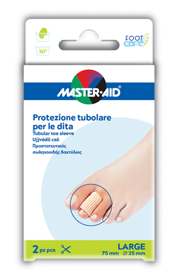 TUBO IN GEL MASTER-AID ELASTICIZZATO L 7,5 CM 2 PEZZI