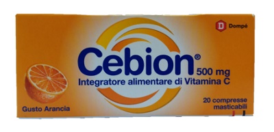 CEBION MASTICABILE ARANCIA VITAMINA C 500 MG 20 COMPRESSE