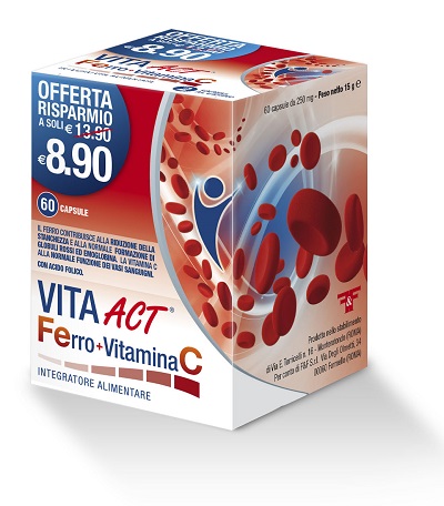 FERRO + VITAMINA C ACT 60 CAPSULE