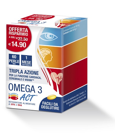 OMEGA 3 ACT 540MG + VITAMINA E 60 PERLE MINI