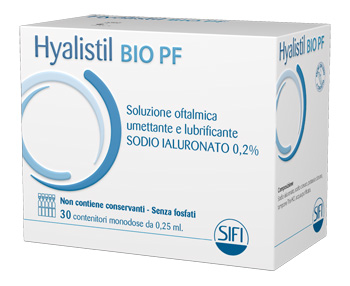 HYALISTIL BIO PF SOLUZIONE OFTALMICA PHOSPHATE FREE MONODOSEA BASE DI ACIDO IALURONICO 0,2% 30 FLACONCINI 0,25 ML