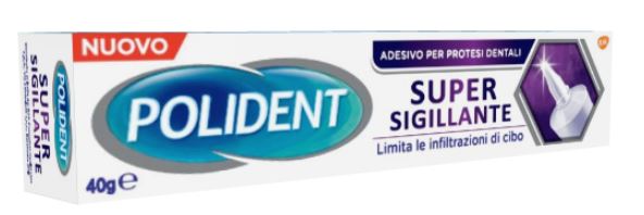 POLIDENT SUPER TENUTA+SIGILLANTE ADESIVO PROTESI DENTALE 40G