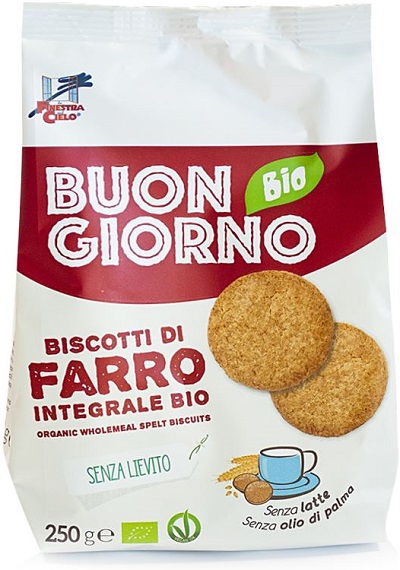 BUONGIORNOBIO BISCOTTI DI FARRO INTEGRALE SENZA LIEVITO