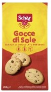 SCHAR GOCCE DI SOLE BISCOTTI DI PASTAFROLLA CON GOCCE DI CIOCCOLATO FONDENTE SENZA LATTOSIO 200 G