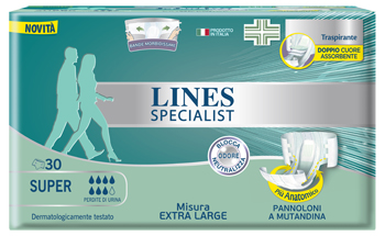 PANNOLONE MUTANDA LINES SPECIALIST EXTRALARGE SUPER 30 PEZZI