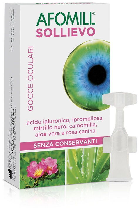 AFOMILL SOLLIEVO GOCCE OCULARI OCCHI 10 FIALE DA 0,5 ML