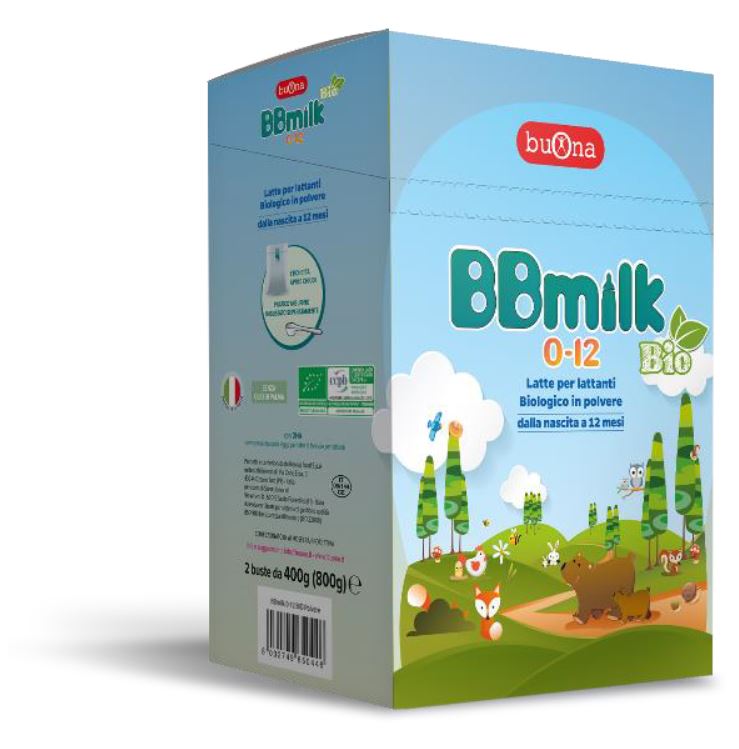 BBMILK 0-12 BIO POLVERE 2 BUSTE DA 400 G