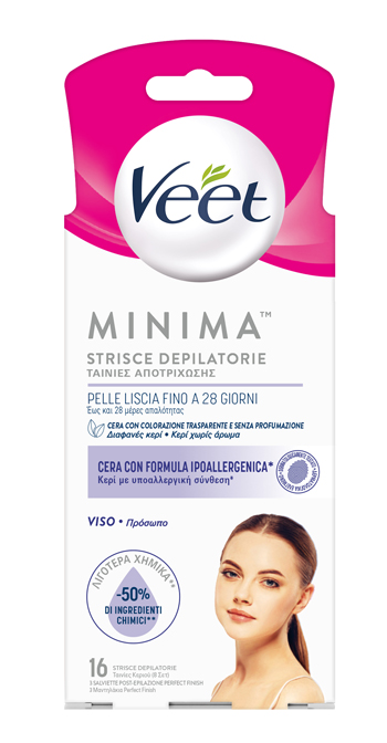 VEET STRISCE VISO IPOALLERGENICHE 16 PEZZI