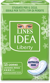 LINES IDEA ASSORBENTE LIBERTY ANATOMICO 15 PEZZI