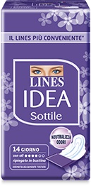 LINES IDEA ASSORBENTE SOTTILE RIPIEGATO CON ALI 14 PEZZI