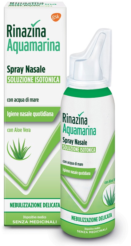 RINAZINA AQUAMARINA ISOTONICA ALOE SPRAY NEBULIZZAZIONE DELICATA 100 ML