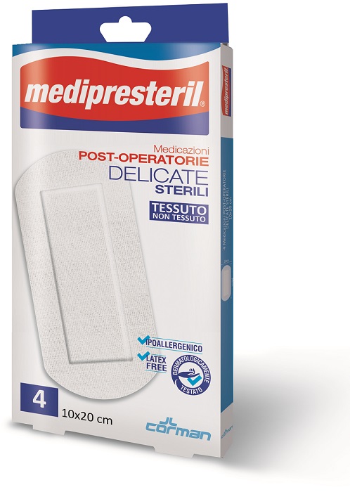 MEDICAZIONE POST OPERATORIA MEDIPRESTERIL DELICATA TNT 10X20CM 5 PEZZI