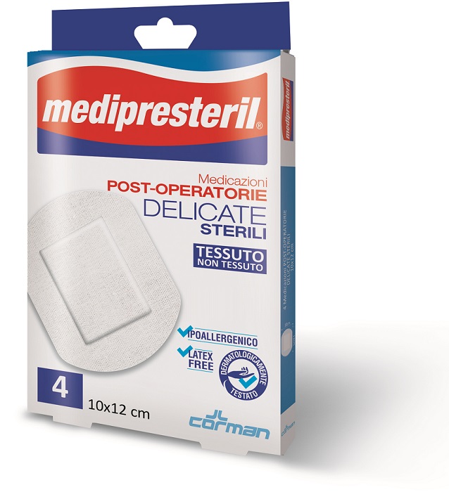 MEDICAZIONE POST OPERATORIA MEDIPRESTERIL DELICATA TNT 10X12CM 5 PEZZI