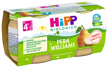 HIPP BIO OMOGENEIZZATO PERA WILLIAMS 2 X 80 G