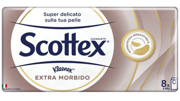 SCOTTEX EXTRA MORBIDO FAZZOLETTI 8 PEZZI