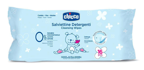 CHICCO COSMESI SALVIETTINE 16 PEZZI