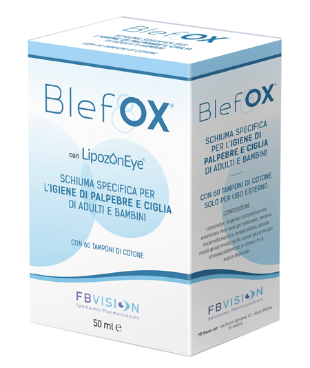 BLEFOX SCHIUMA SPECIFICA PER IGIENE PALPEBRE E CIGLIA 50 MLCON EROGATORE + 60 DISCHETTI