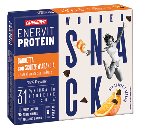 ENERVIT PROTEIN SNACK SCORZE ARANCIA VEGETALE 8 BARRETTE 27G