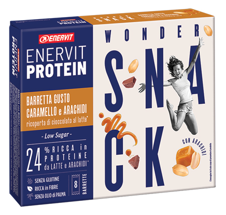 ENERVIT PROTEIN SNACK CARAMELLO ARACHIDI LOW SUGAR 8 BARRETTE 31 G