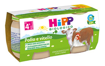 HIPP BIO HIPP BIO OMOGENEIZZATO POLLO VITELLO 2X80 G