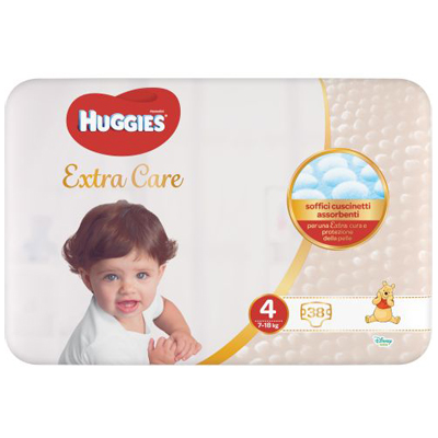 HUGGIES EXTRA CARE GRANDE 4 38 PEZZI