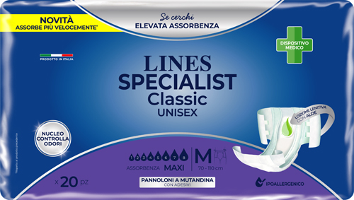 PANNOLONE MUTANDA LINES SPECIALIST CLASSIC MM MAXI 20 PEZZI