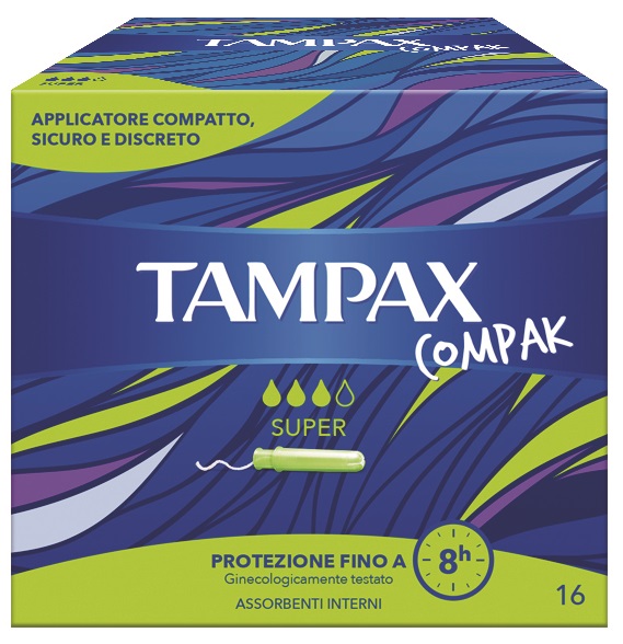 TAMPAX COMPAK SUPER 16 PEZZI