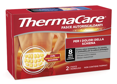 FASCIA AUTORISCALDANTE A CALORE TERAPEUTICO THERMACARE SCHIENA 2 PEZZI