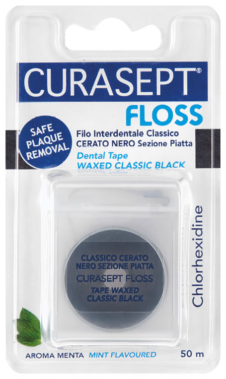 CURASEPT FLOSS CERATO NERO CLOREXIDINA