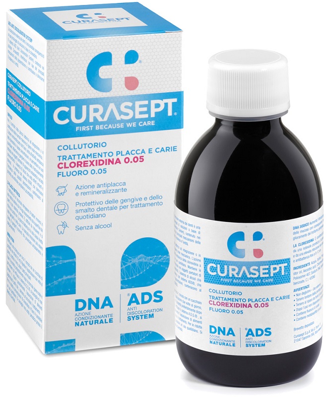 CURASEPT COLLUTORIO 0,05 ADS + DNA 200 ML