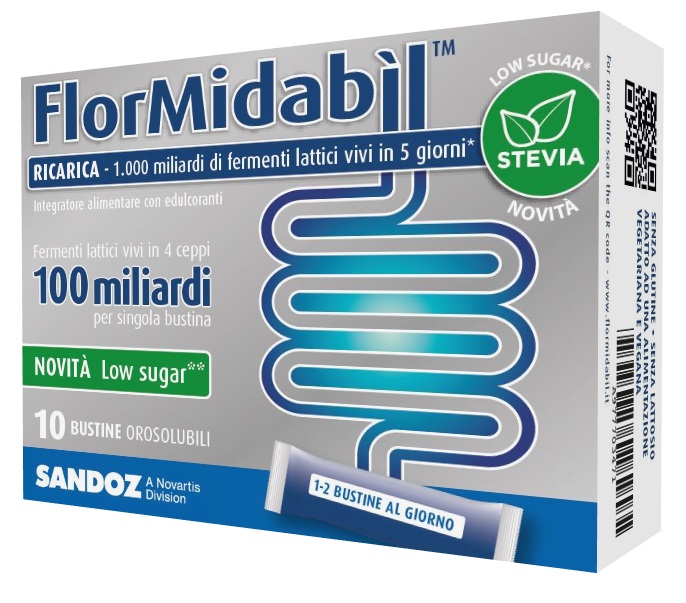 FLORMIDABIL RICARICA 10 BUSTINE CON STEVIA